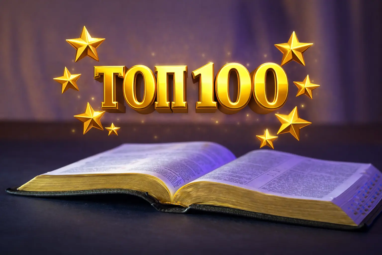 100 популярных стихов Библии в 2025 году